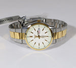 Seiko 5 Day Date Two Tone Automatic White Dial Men's Watch SNKN14K1 - Chronobuy