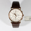 Seiko Premier Rose Gold Tone Men's Chronograph Watch SNAF82P1