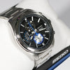 Seiko Quartz Stainless Steel Black Dial Chronograph Men's Watch SSB257P1