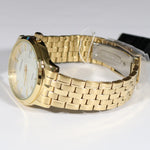 Seiko Neo Classic Men's Gold Tone Textured White Dial Watch SUR296P1