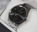 Citizen Eco Drive Black Dial Elegant Stainless Steel Men's Watch BM7350-86E - Chronobuy
