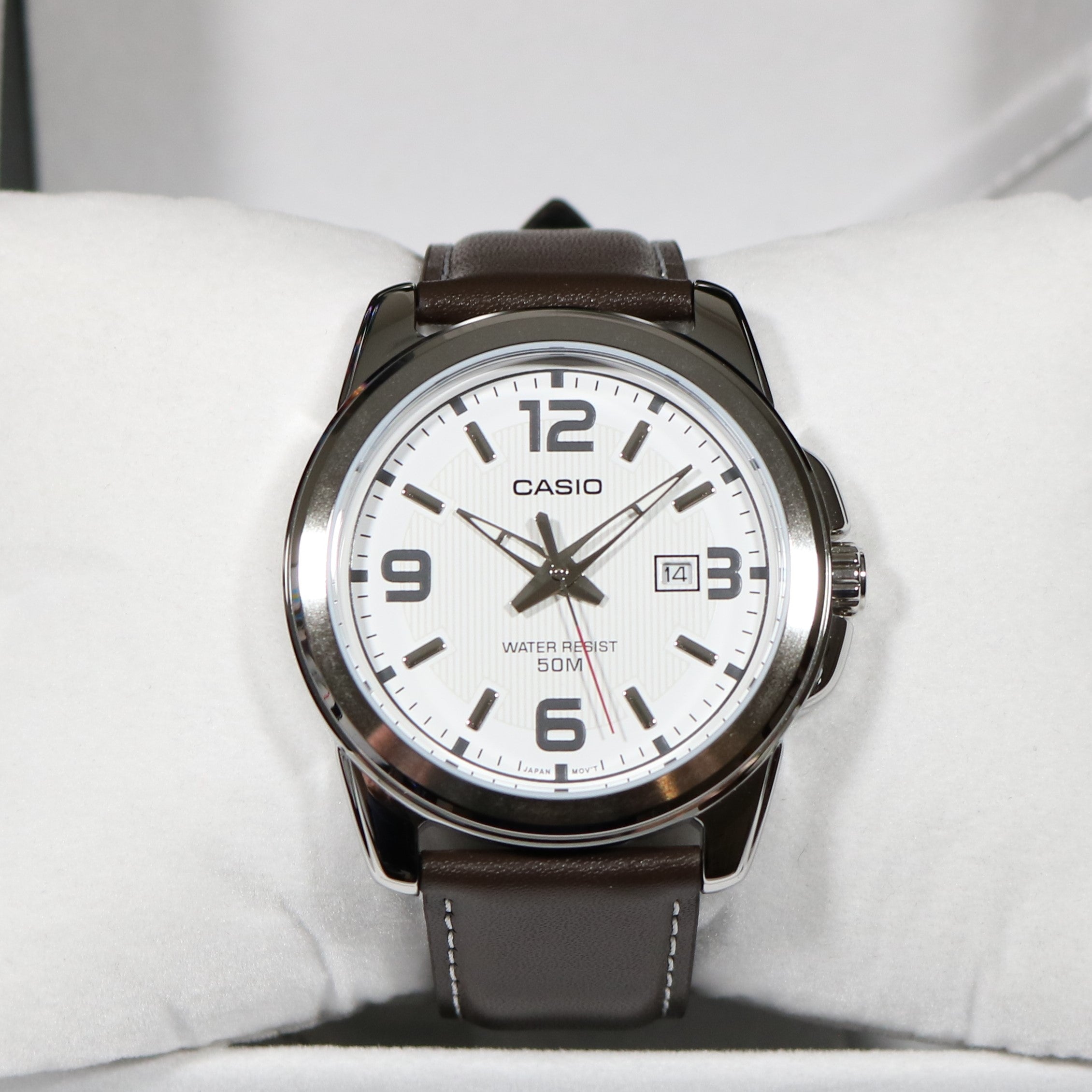 Casio Quartz Stainless Steel White Dial Men's Watch MTP-1314PL-7AVEF