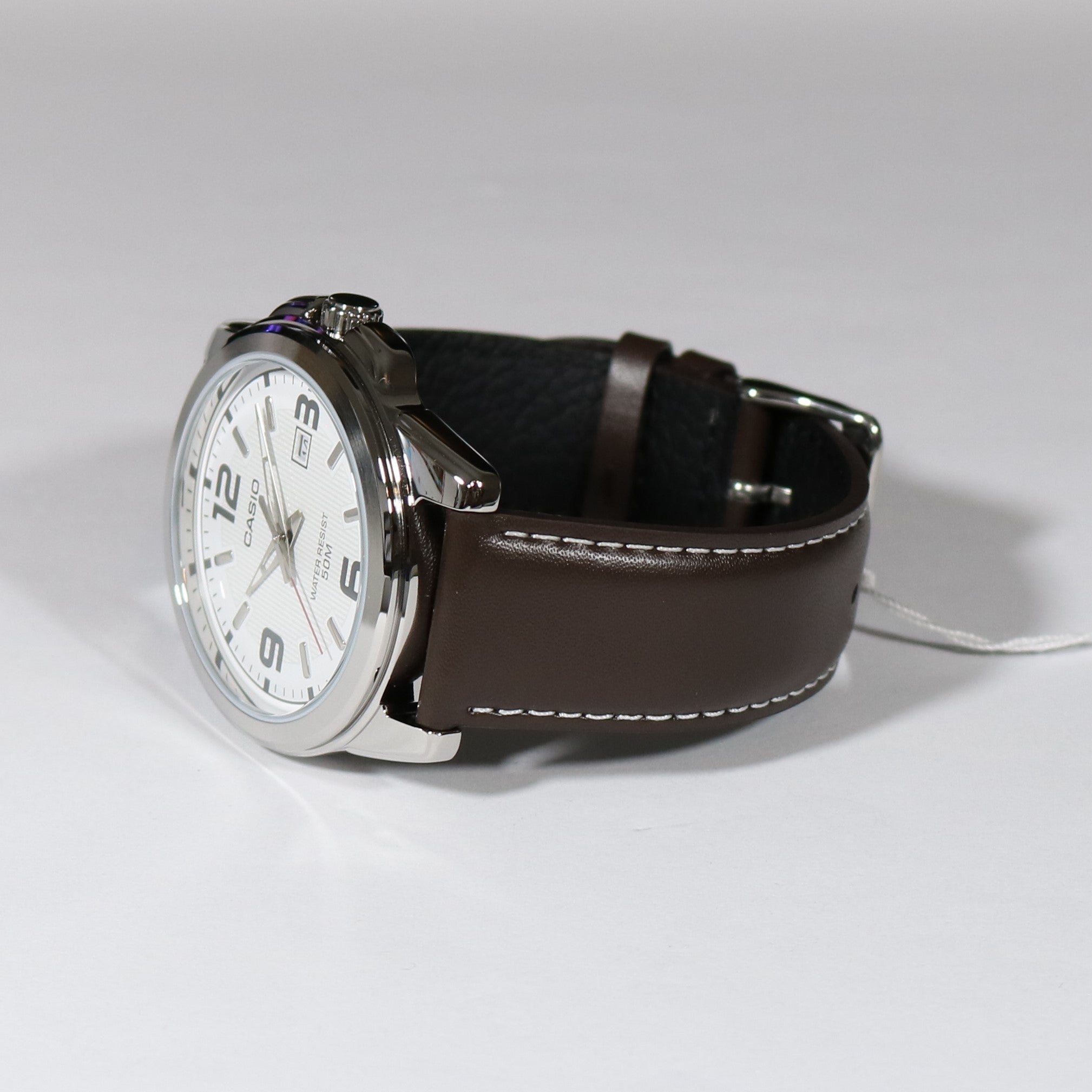 Casio Quartz Stainless Steel White Dial Men's Watch MTP-1314PL-7AVEF