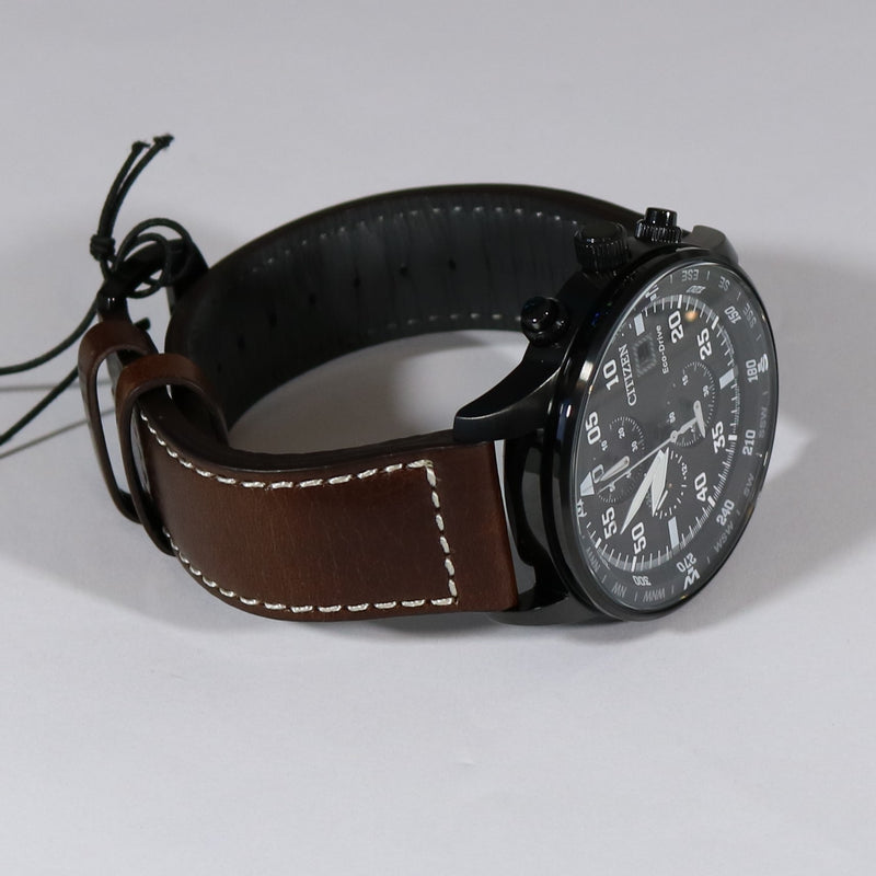 Citizen Eco-Drive Aviator Black Dial Chronograph Men's Watch CA0695-17E - Chronobuy