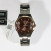 Seiko Quartz Brown Dial Two Tone Men's Dress Watch SUR470P1