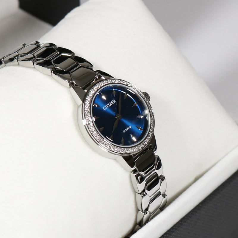 Citizen Women's Quartz Blue Dial Stainless Steel Watch EZ7010-56L