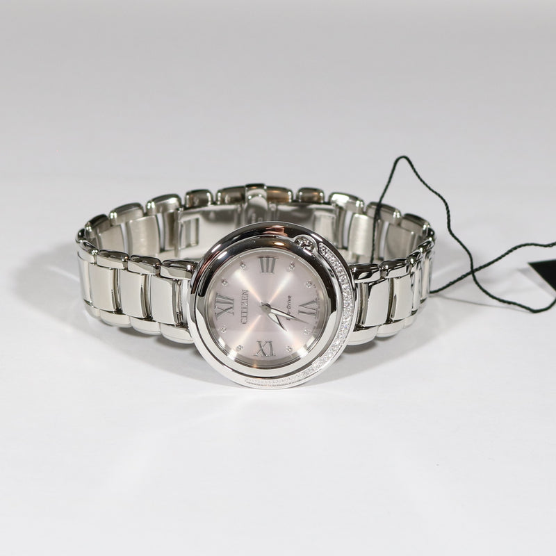 Citizen Eco-Drive Diamond Bezel Stainless Steel Women's Watch EX1120-53X