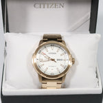 Citizen Men's Rose Gold Tone Automatic White Dial Watch NH8373-88A - Chronobuy