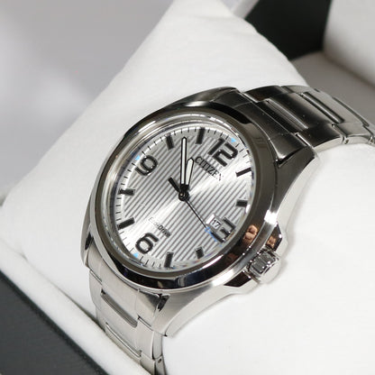 Citizen Eco-Drive Stainless Steel Silver Dial Men's Watch AW1430-51A