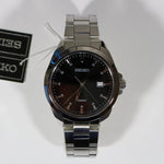 Seiko Men's Stainless Steel Black Dial Quartz Watch SUR209P1 - Chronobuy