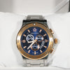 Nautica Quartz Two Tone Blue Dial Stainless Steel Men's Watch NAI22503G