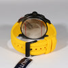 Nautica Quartz Black Dial Yellow Rubber Strap Men's Sports Watch A19629G