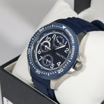 Nautica Quartz Blue Dial Multi-Function Rubber Strap Men's Watch A13686G