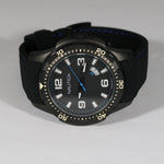 Nautica Quartz Black Case Black Dial Silicone Strap Men's Watch NAD13511G