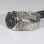 Seiko Men's Stainless Steel Black Dial Quartz Watch SUR209P1 - Chronobuy