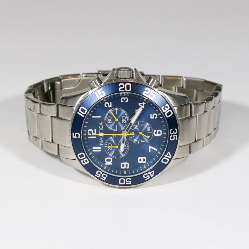 Nautica Quartz Blue Dial Chronograph Men's Watch NAI17508G