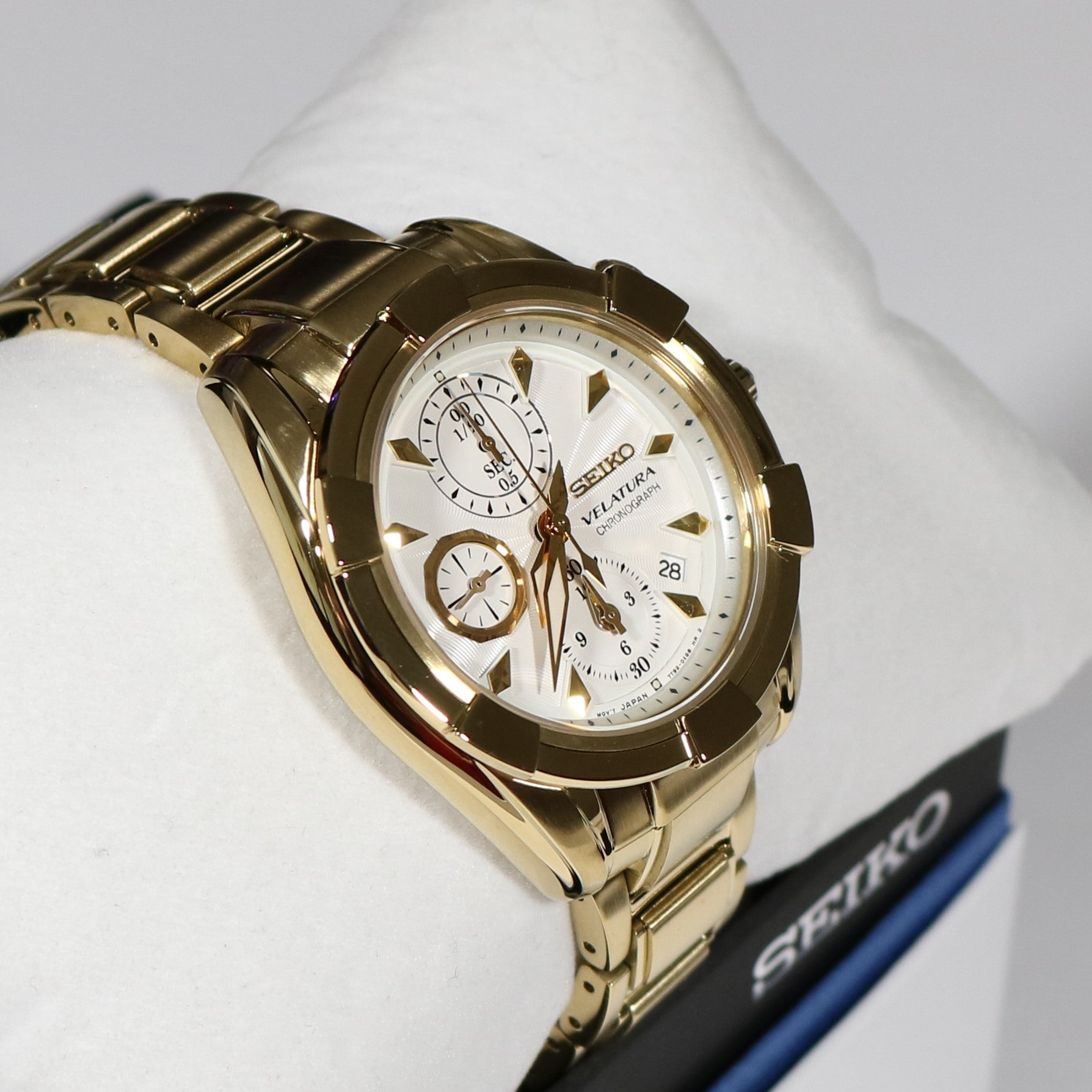 Velatura Gold Tone White Dial Watch SNDW56P1 – Chronobuy