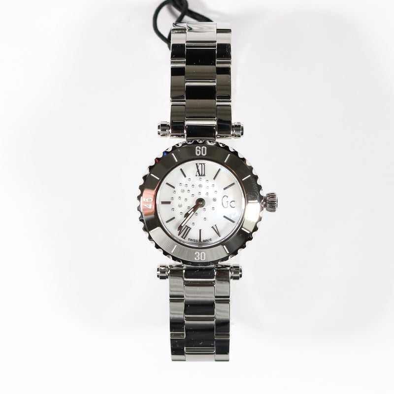 Guess Collection Women's White Mother Of Pearl Watch X70110L1S