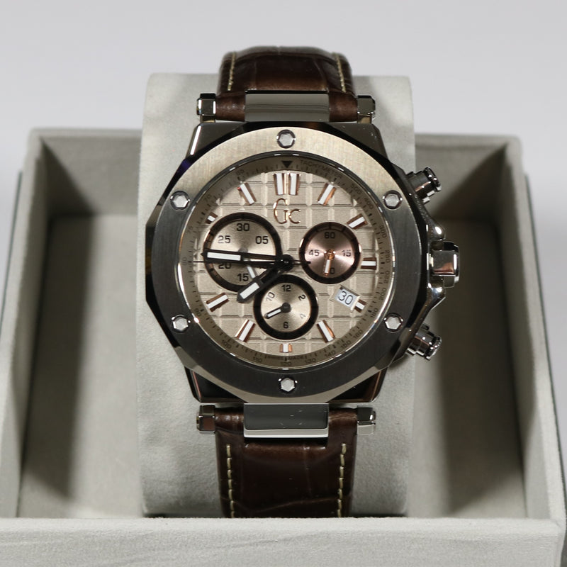 Guess Collection Quartz Beige Dial Chronograph Men's Watch X72026G1S