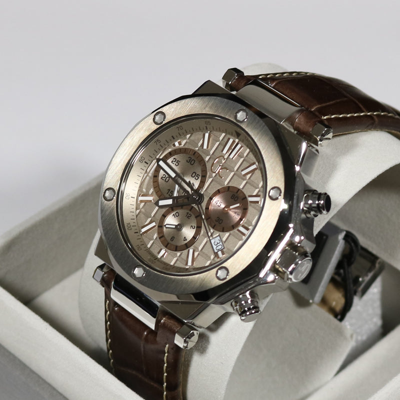 Guess Collection Quartz Beige Dial Chronograph Men's Watch X72026G1S