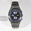 Lorus Quartz Stainless Steel Carbon Style Dial Chronograph Men's watch RF829CX9