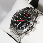 Swiss Eagle Engineer Quartz Black Dial Men's Chronograph Watch SE-9062-11