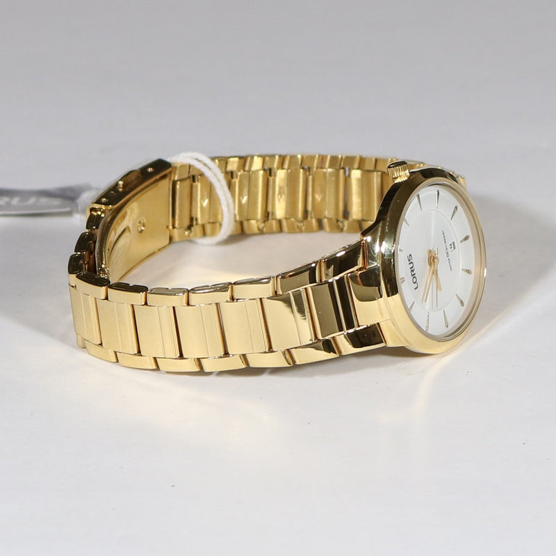 Lorus Quartz Gold Tone Stainless Steel Dress Women's Watch RH760AX9