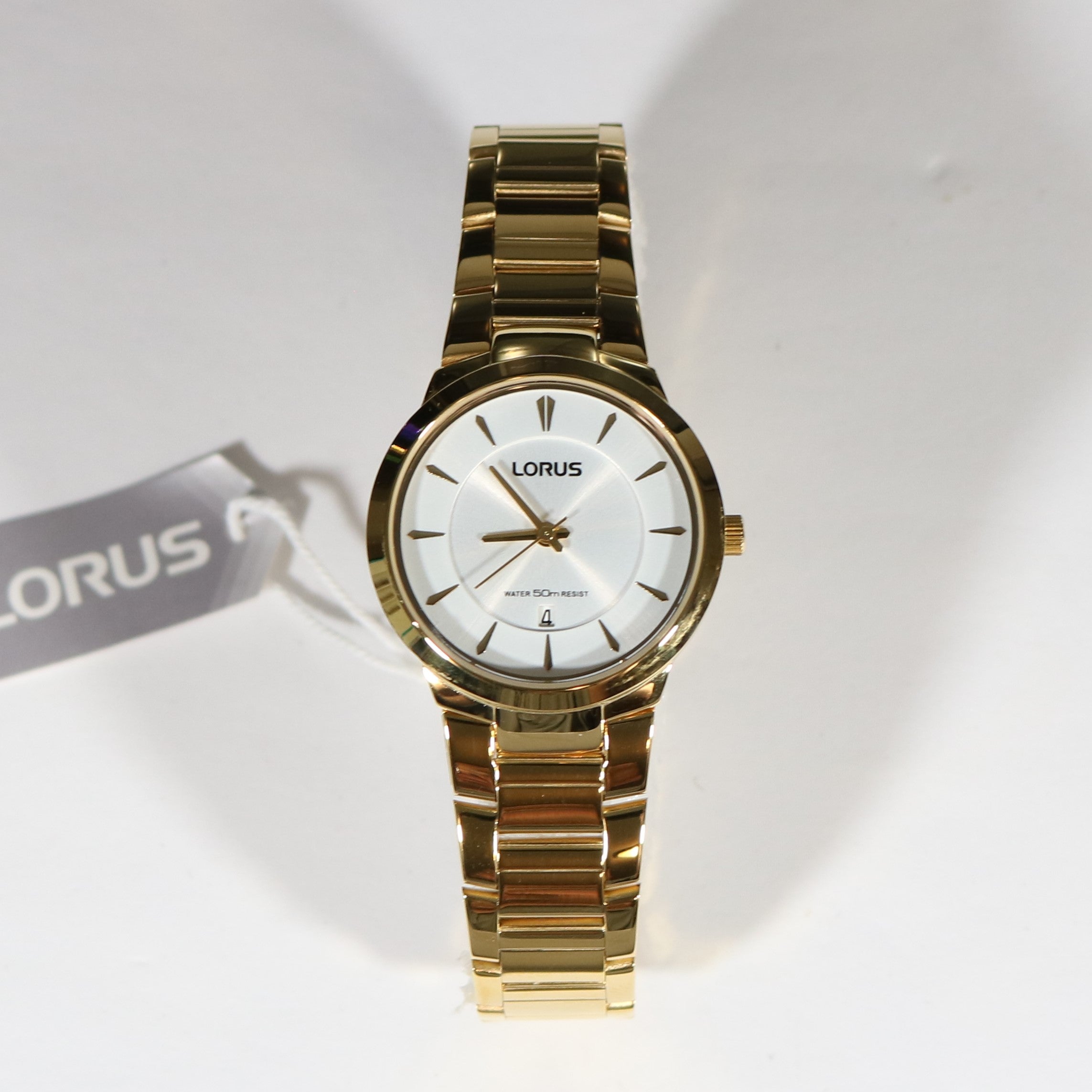 Lorus Quartz Gold Tone Stainless Steel Dress Women's Watch RH760AX9 –  Chronobuy