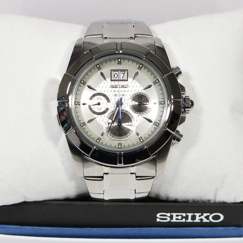 Seiko Lord Men's Stainless Steel White Dial Watch SPC107P1