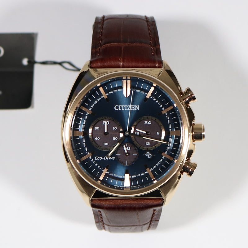 Citizen Eco-Drive Gold Tone Multi Dial Chronograph Elegant Watch CA4283-04L - Chronobuy