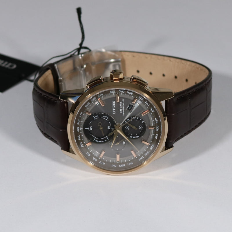 Citizen Eco Drive Radio Controlled Gold Tone Chronograph Watch