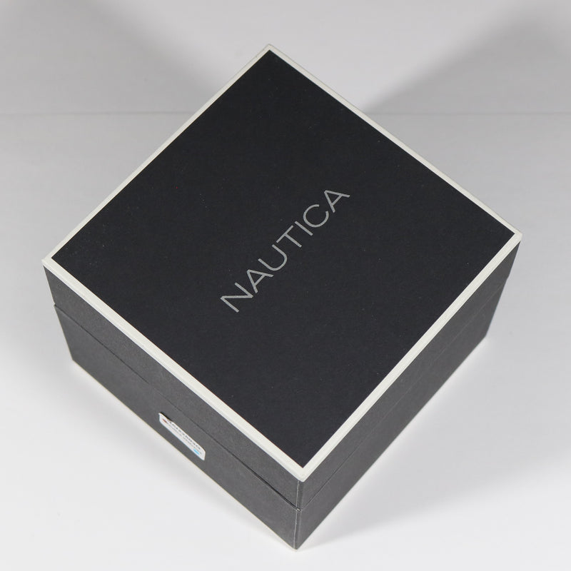 Nautica Quartz Black Case Black Dial Silicone Strap Men's Watch NAD13511G