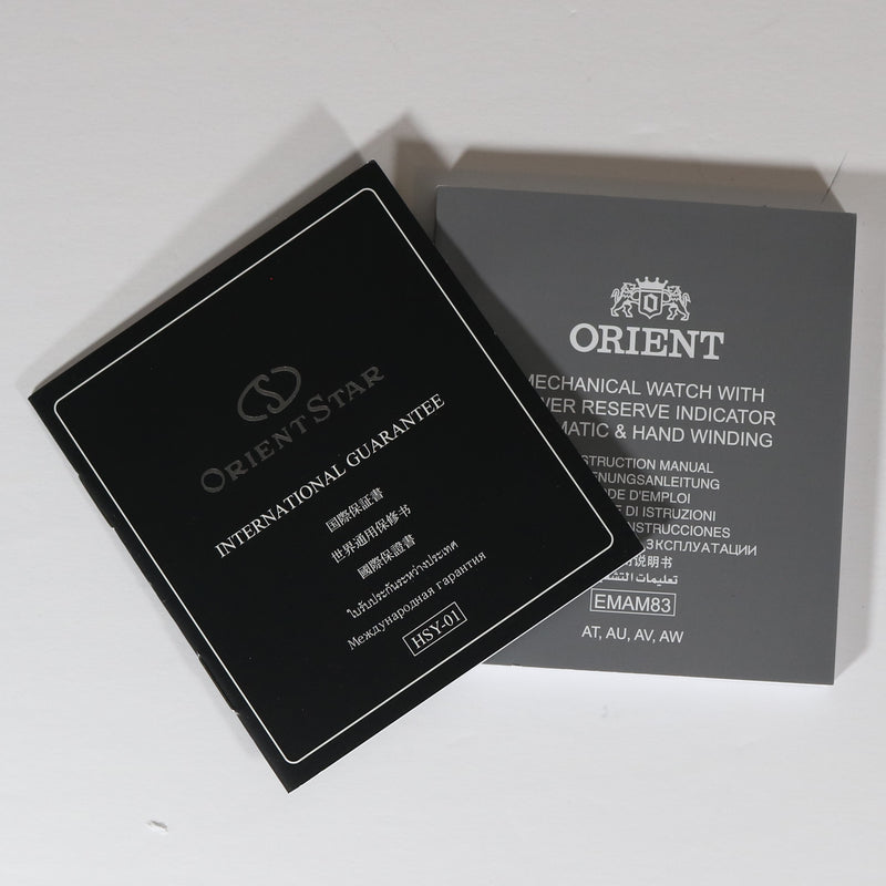 Orient Star Automatic Black Dial Stainless Steel Men's Watch RE-AU0402B00B
