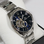 Orient Star Automatic Blue Dial Open Heart Men's Watch RE-HJ0002L00B