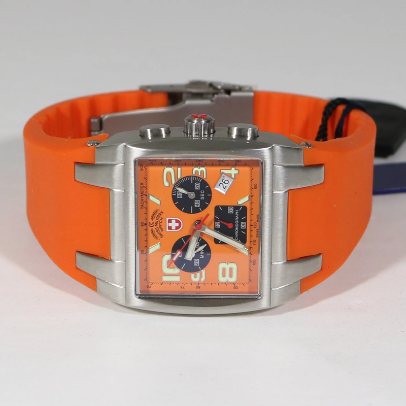 Swiss Military Navy Seals Swiss Made Men's Chronograph Orange Watch SM1849