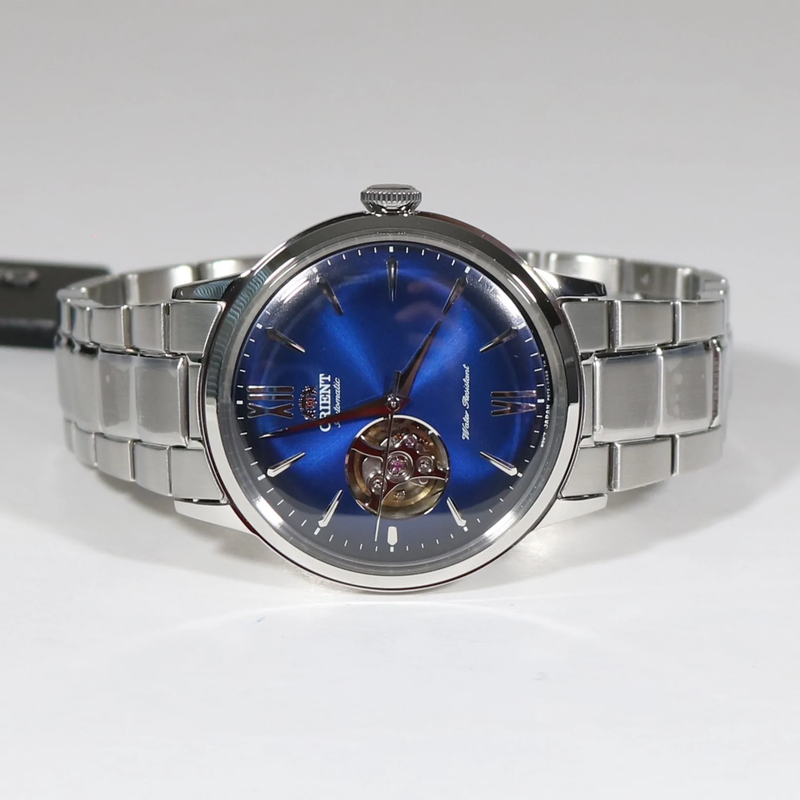 ﻿Orient Classic Blue Dial Automatic Stainless Steel Men's Watch RA-AG0028L10B