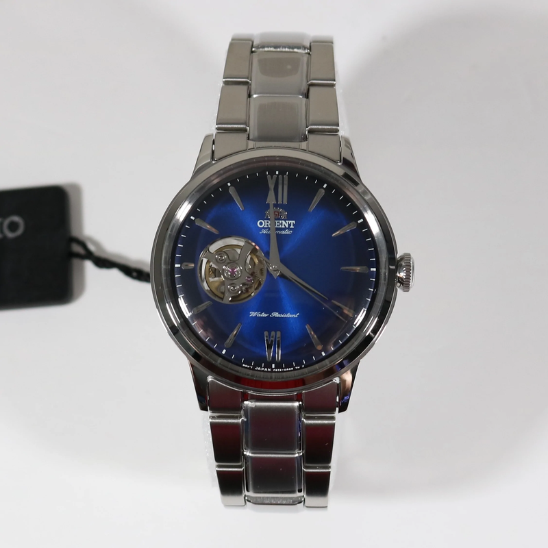 ﻿Orient Classic Blue Dial Automatic Stainless Steel Men's Watch RA-AG0028L10B