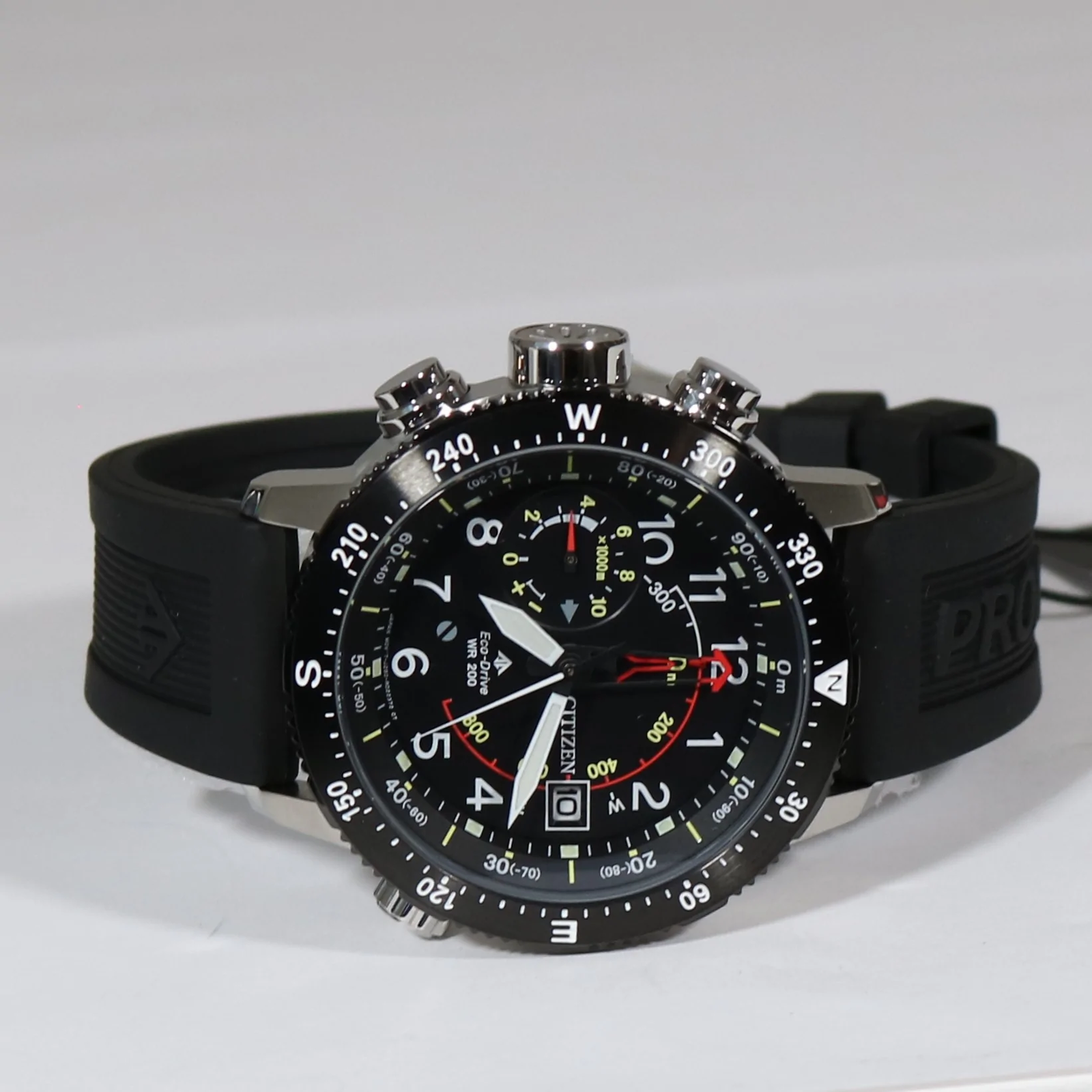 Citizen Eco Drive Promaster Land Altichron Men s Black Dial Watch BN40 Chronobuy