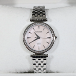 Citizen Quartz Women's Pink Pearl Dial Stainless Steel Watch ER0210-55Y