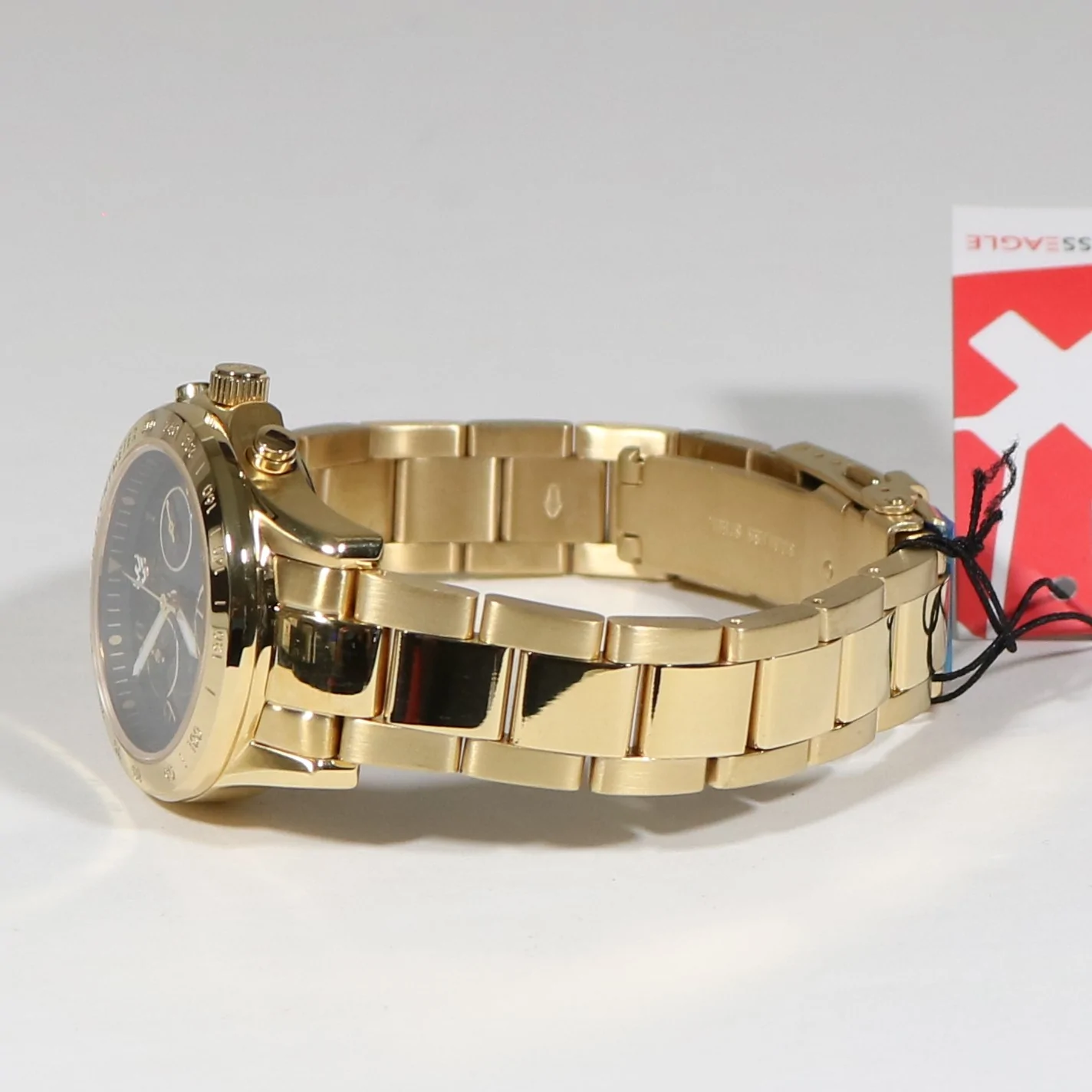 Swiss Eagle Talon Women's  Gold Tone Steel Sports Chronograph Watch SE-6026-44